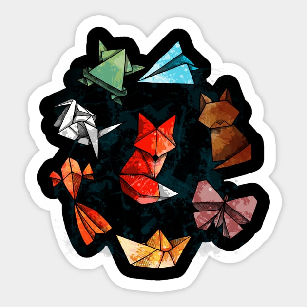 Origami Japan Sticker by Vallina84